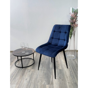 Стул CHIC BLUVEL-86 темно-синий / черный каркас М-City