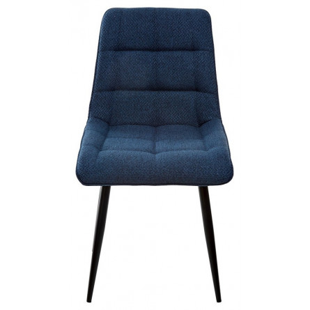 Стул CHIC TRF-06 полночный синий/ RU-03 синяя сталь/ черный каркас М-City