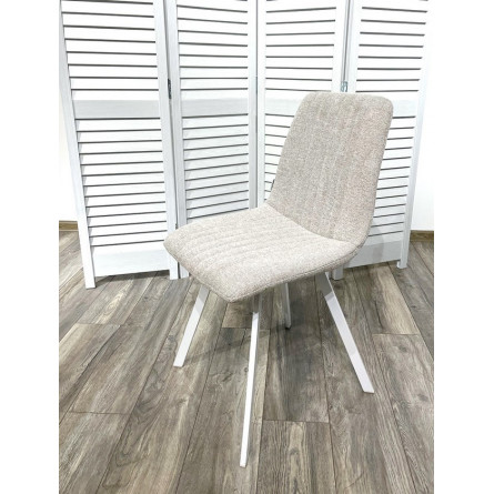 Стул ELVIS WZ2042-02 светло-бежевый/ белый каркас М-City