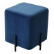Пуф для гостиной ФЕЛИКС квадратный синий 29, велюр / черный каркас М-City Пуф для гостиной ФЕЛИКС квадратный синий 29, велюр / черный каркас М-City