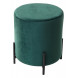 Пуф для гостиной ФЕЛИКС круглый зеленый 19, велюр / черный каркас М-City Пуф для гостиной ФЕЛИКС круглый зеленый 19, велюр / черный каркас М-City