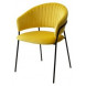 Стул ГЕММА, цвет желтый H19, велюр / черный каркас М-City