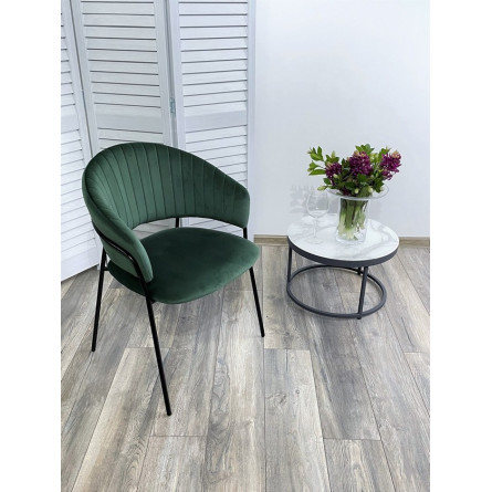 Стул ГЕММА, цвет изумрудный H30, велюр / черный каркас М-City