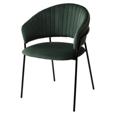Стул ГЕММА, цвет изумрудный H30, велюр / черный каркас М-City