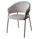 Стул ГЕММА, цвет светло-серый H09, велюр / черный каркас М-City Стул ГЕММА, цвет светло-серый H09, велюр / черный каркас М-City