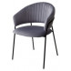 Стул ГЕММА, цвет серый H14, велюр / черный каркас М-City