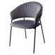 Стул ГЕММА, цвет серый H14, велюр / черный каркас М-City Стул ГЕММА, цвет серый H14, велюр / черный каркас М-City
