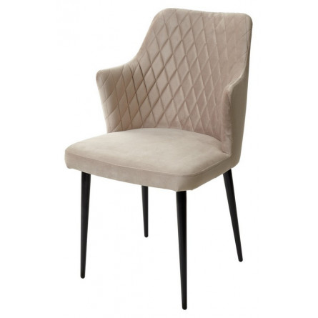 Стул HERMAN ЛАТТЕ 25, велюр / черный каркас М-City