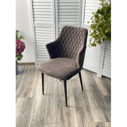 Стул HERMAN ГРАФИТ 14 велюр / черный каркас М-City