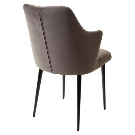 Стул HERMAN ГРАФИТ 14 велюр / черный каркас М-City