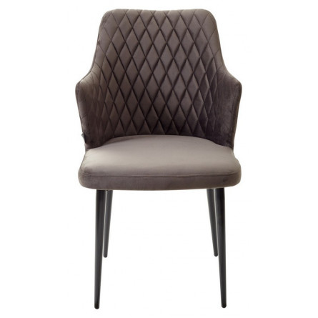 Стул HERMAN ГРАФИТ 14 велюр / черный каркас М-City