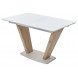 Стол Прага 120 Белый, стекло / Вяз, М-City