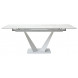 Стол Ниагара 140 Белый мрамор, стекло / белый каркас, М-City Стол Ниагара 140 Белый мрамор, стекло / белый каркас, М-City