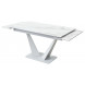 Стол Ниагара 140 Белый мрамор, стекло / белый каркас, М-City Стол Ниагара 140 Белый мрамор, стекло / белый каркас, М-City