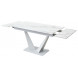 Стол Ниагара 140 Белый мрамор, стекло / белый каркас, М-City Стол Ниагара 140 Белый мрамор, стекло / белый каркас, М-City