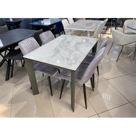 Стул REMI PK6015-03(VBP203) античный серебристо-серый, велюр М-City