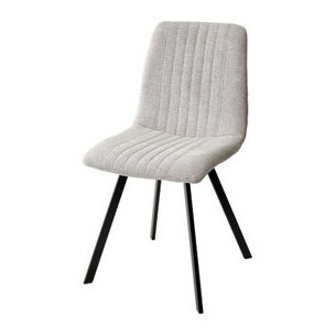 Стул ELVIS WZ2042-02 светло-бежевый фактурный велюр / черный каркас М-City