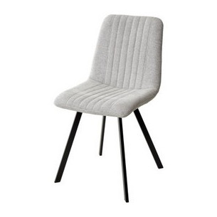 Стул ELVIS WZ2042-19 галечный серый фактурный велюр / черный каркас М-City