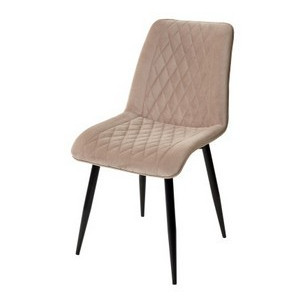 Стул Поль бежевый 5, велюр / черный каркас М-City