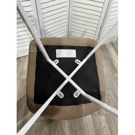 Стул ASHTON RU-09 серо-бежевый винтаж/ белый каркас М-City