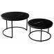 Журнальный стол Эрвин (комплект) Обсидиан, стекло/ черный каркас, M-city Журнальный стол Эрвин (комплект) Обсидиан, стекло/ черный каркас, M-city