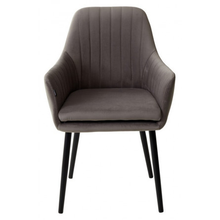 Стул Роден Premier 25 Серый, велюр / черный каркас M-City