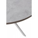 Стол ВЕГА D110 раскладной Бетон Чикаго светло-серый/ белый каркас М-City Стол ВЕГА D110 раскладной Бетон Чикаго светло-серый/ белый каркас М-City