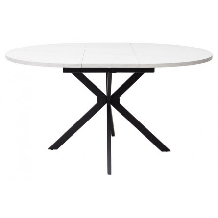 Стол ВЕГА D110 раскладной Мрамор Леванто / черный каркас М-City