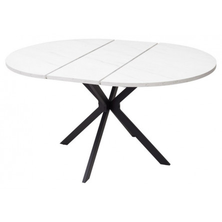 Стол ВЕГА D110 раскладной Мрамор Леванто / черный каркас М-City