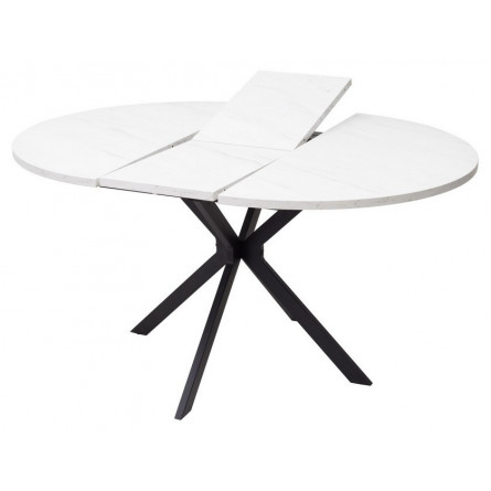 Стол ВЕГА D110 раскладной Мрамор Леванто / черный каркас М-City