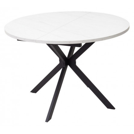 Стол ВЕГА D110 раскладной Мрамор Леванто / черный каркас М-City