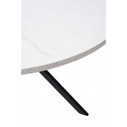 Стол ВЕГА D110 раскладной Мрамор Леванто / черный каркас М-City