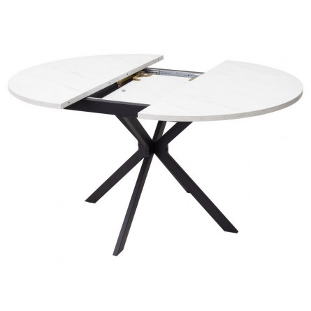 Стол ВЕГА D110 раскладной Мрамор Леванто / черный каркас М-City