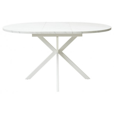 Стол ВЕГА D110 раскладной Мрамор Леванто / белый каркас М-City