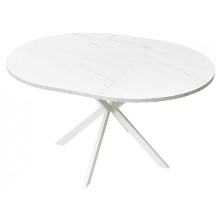 Стол ВЕГА D110 раскладной Мрамор Леванто / белый каркас М-City