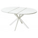 Стол ВЕГА D110 раскладной Мрамор Леванто / белый каркас М-City Стол ВЕГА D110 раскладной Мрамор Леванто / белый каркас М-City