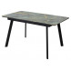 Стол АРУБА 140 ШТОРМ, стекло / ЧЕРНЫЙ М-City Стол АРУБА 140 ШТОРМ, стекло / ЧЕРНЫЙ М-City
