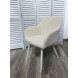 Стул BRANDY WZ2042-01 молочный фактурный велюр / белый каркас М-City Стул BRANDY WZ2042-01 молочный фактурный велюр / белый каркас М-City