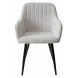 Стул BRANDY WZ2042-19 галечный серый фактурный велюр/ черный каркас М-City Стул BRANDY WZ2042-19 галечный серый фактурный велюр/ черный каркас М-City