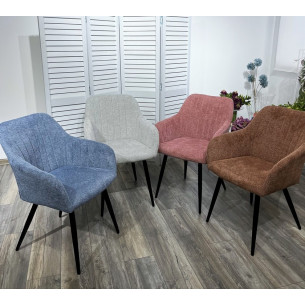 Стул BRANDY WZ2042-11 брусничный фактурный велюр/ черный каркас М-City