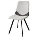 Стул ELLEN WZ2042-18 белая галька, фактурный велюр/ RU-07 серая сталь/ черный каркас М-City