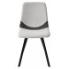 Стул ELLEN WZ2042-18 белая галька, фактурный велюр/ RU-07 серая сталь/ черный каркас М-City Стул ELLEN WZ2042-18 белая галька, фактурный велюр/ RU-07 серая сталь/ черный каркас М-City