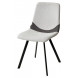 Стул ELLEN WZ2042-18 белая галька, фактурный велюр/ RU-07 серая сталь/ черный каркас М-City Стул ELLEN WZ2042-18 белая галька, фактурный велюр/ RU-07 серая сталь/ черный каркас М-City
