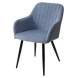 Стул BRANDY WZ2042-16 бледно-васильковый фактурный велюр/ черный каркас М-City Стул BRANDY WZ2042-16 бледно-васильковый фактурный велюр/ черный каркас М-City
