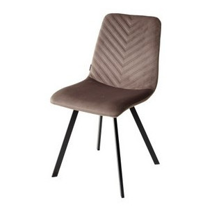 Стул ELODIE BLUVEL-38 латте, велюр/ черный каркас М-City