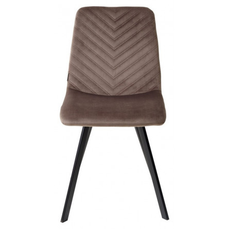 Стул ELODIE BLUVEL-38 латте, велюр/ черный каркас М-City