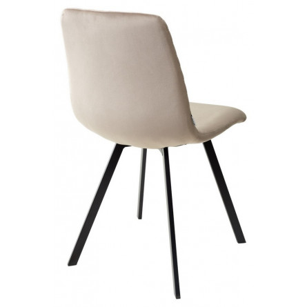 Стул ELODIE BLUVEL-40 бежевый, велюр/ черный каркас М-City