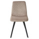 Стул ELODIE BLUVEL-40 бежевый, велюр/ черный каркас М-City Стул ELODIE BLUVEL-40 бежевый, велюр/ черный каркас М-City
