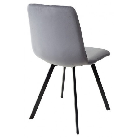 Стул ELODIE BLUVEL-14 серый, велюр/ черный каркас М-City