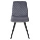 Стул ELODIE BLUVEL-14 серый, велюр/ черный каркас М-City Стул ELODIE BLUVEL-14 серый, велюр/ черный каркас М-City